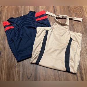 New AM PM by Espiral 2 Piece Bodycon Short Casual Summer Dress Bundle - S